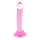 Mini 5 Inch Cheap and Colorful Tpe Soft Realistic Suction Cup Mini Dildo