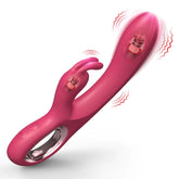 Rechargeable Sex Rabbit Vibrator Dildo Double Vibration Clitoris Massage with Rabbit Ears G-Spot Vibrator Sex Toy