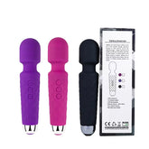 20 Channel 8 Speed Usb Charging Vibration Av Stick Massage Magic Personal Full Body Wand Vibrator