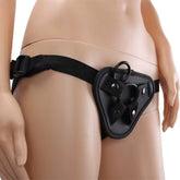 Adjustable Size Harness Lesbian Underwear Strap on Leather Belt Dildo Panties BDSM