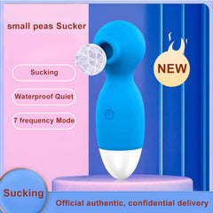 Hot Selling 7 Frequency Small Oral Sucking Vaccum Pulse Breast Massage Vibrating Women Portable Mini Vibrator Sex Toys for Fun