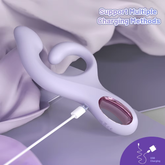 2 in 1 New Design Purple G Spot Vibrator Adult Sex Toys for Women Handheld High Appearance