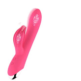 Usb Dual Motor 10 Speed Clitoris Vibrating Octopus Rotating Head Pink Vibrador Massager G-Spot Rabbit Dildo Vibrator for Women