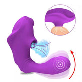 2 in 1 Clitoral Vacuum Pulse Suction Vibrating Vaginal G Spot Massage Wearable Sucking Dildo Vibrator Female Sex Products