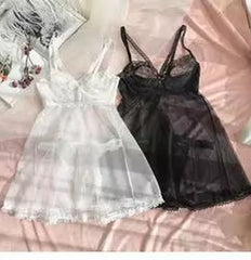 Wholesale Young Girls Transparent Mesh Skirt Lingerie Sexy Stretch See through Intimate Sleepwear for Female