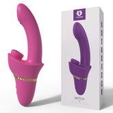 Rabbit Vibrators Tongue Sucking Massager Tickling Dildo Clitoris Stimulator Silicone G Spot Vibrator for Women