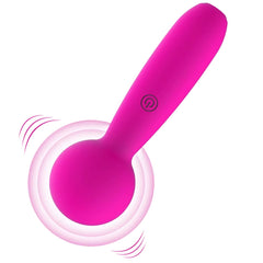 Seskfun 10-Frequency Mini Vibrator Microphone Sex Toys Clitoris Stimulation for Men and Women Rechargeable Wand Massager