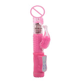 36 Frequency Battery Crystal Purple Pink Swing Rotating Vibration Females Jack G Spot Rabbit Vibrator for Couples Sex Tools