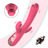 G Spot Clitoris Stimulator Licking Tongue Vibrating Vagina and Anus Triple Function Rabbit Pussy Vibrator