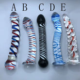 High Quality Factory Price Decorative Crystal New Design Glass Backyard Anal Massage Glass Dildo Large Adult Sex Toy