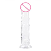 Realistic Clear Dildo with Suction Cup Dildo Para Mulheres