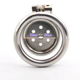 Ring Stainless Steel Men'S Flat Chastity Lock Anti-Escape Chastity Cock Ring Cage 40Mm 45Mm 50Mm