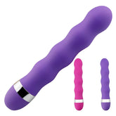 Screw Thread Dildo Vibratror Long Av Stick G Spot and Anal Stimulation Massage Wand Vibrator Female Masturbation Sex Tool