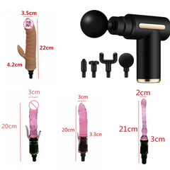 Electronic Massage Gun Handheld Deep Tissue Percussion Muscle Massage Gun Muscle Stimulator Vibrator Massage Gun Sex Toys Dildo