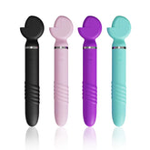 Clitoris G Spot Stretchable Wrench Shaped Vibrator Telescopic Dildo AV Wand Pussy Toy Vaginal Vibrator for Female Masturbation