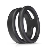 Cross-Border Men'S Delayed Ejaculation Silicone Sleeve Double Cock Ring Physical Locking Hot Sale