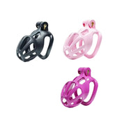 Chastity Belt Locked Male Urethral Sissy Chastity Cage Flat Cuckold Micro Male Chastity Cage Image Pictures