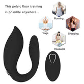 U Shaped Invisible Wear Egg Couple Sex Toy Wireless Remote Control Vaginal Massage Vibe Vibrator G Spot Clitoral Stimulator