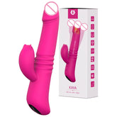 Swing Telescopic Portable Female Stick Constant Temperature Multi Frequency Dual Motor Fun Vibrating Stick with Light