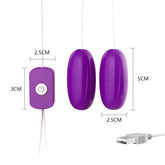 Usb Double Jump Vibrating Clitoris Love Egg Vibrator for Woman
