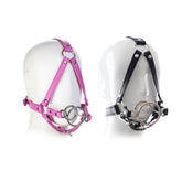 Head Hood Harness Black Dual O Ring Gag BDSM