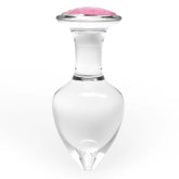3PCS Anal Plug Crystal Glass Anal Plug with Luxury Jewelry Butt Plug Fetish Anus Stimulation Unisex Adult Anal Sex Toy