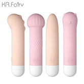Lilo Portable Mini USB 10 Frequency Vibrating Stick Sex Toy Female Masturbation Spear with AV Wand for Woman