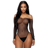 Female Sex Underwear Hot Diamond Jumpsuit Uniform Seductive Mesh Sexy Lingerie for Women