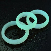 Delay Men Produtos Sexshop Luminous Cock Ring Glow in the Dark Silicone 3 Sizes Cock Ring Set