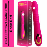 Big Black Electric Multispeed Telescoptic Swing Clitoris Massage Vibrating Dildo and Vibrator