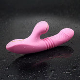 Rabbit Vibrator for Women 7 Rotating & Thrusting & Vibrating Modes G Spot Silicone Stretch Sucking