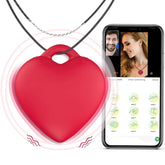 Mini Heart Shape Hidden Vibradores Para Mujer Juguete Del Sexo Luxury Female Vibrator App Control Necklace Vibrator