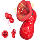 Wholesale Tongue Licking Strong Sucking Vibrator 9 Frequency Clitoral Stimulator Adult Sex Toy Vibrators for Women