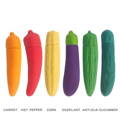 Battery Operated Vibrator Massager Mini AV Wand Vibrating Dildo Eggplant Sex Toy Fruit Vegetables Vibrator Masturbation Women