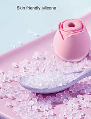 Rose Vibrator Breast Massager and Clitoris Stimulator Sex Products with Vibrating for Egg Sucking Toy for Women