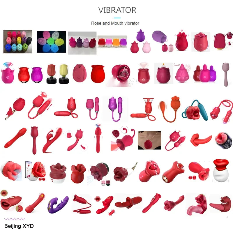 Mchuruzi Rose Vibrator Sucking Toy Nipple and Massager Clitoris Vibrating Egg Stimulator