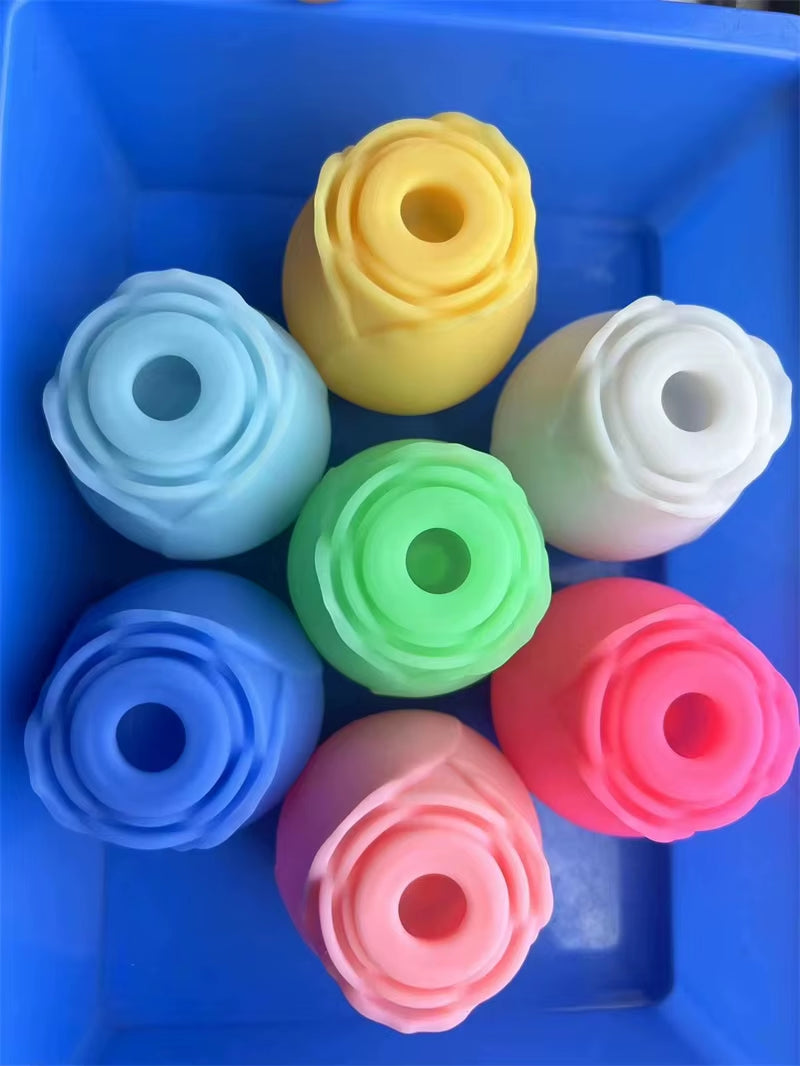 Glowing Rose Vibrator for Women Wholesale Hot Selling Mini Rose Clitoral Sucking Vibrator Glow in the Dark Rose Sex Toy