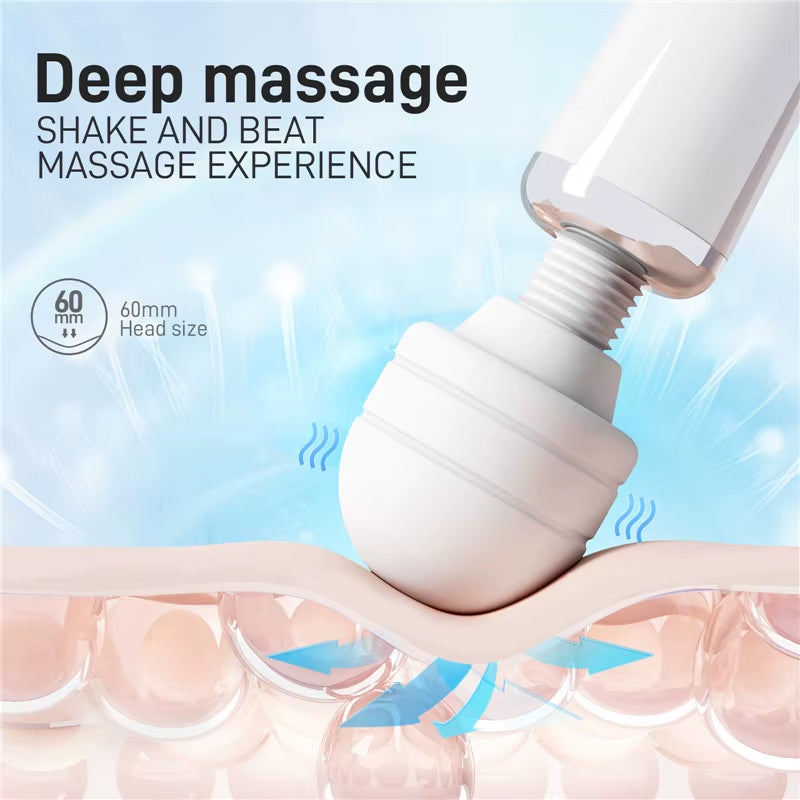 USB Powerful Vibrating Av Vibrator Body Masturbation Japan Sex Massage Stick Female Adult Toy Hand Wireless Magic Wand Massager