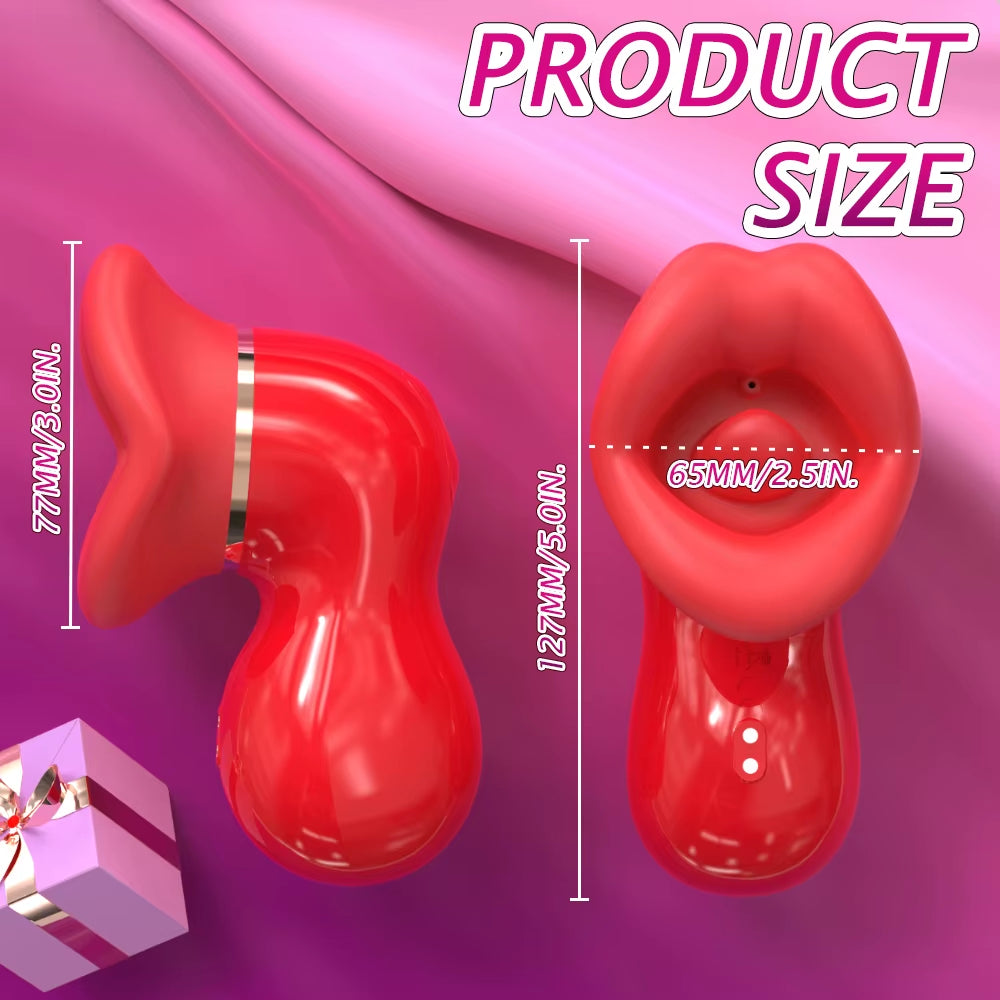 Wholesale Tongue Licking Strong Sucking Vibrator 9 Frequency Clitoral Stimulator Adult Sex Toy Vibrators for Women