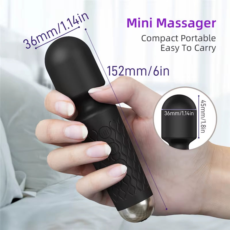 20 Modes 8 Speed Silicone Japan Av Vibrator Girls Sex Toy Clitoris G Spot Massager Wireless Mini Wand Vibrator Usb Charging 