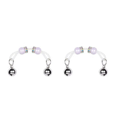 BDSM Sex Toy Bell Nipple Clip Accessories New Acrylic Rubber Ring Pendant Nipple Ring Women SM Toys