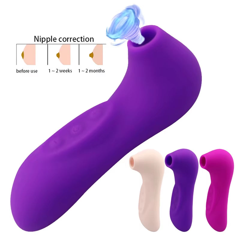 Nipple Clitoral Suction Stimulation Massager Mini Oral Sucking Vibrator Sex Toy