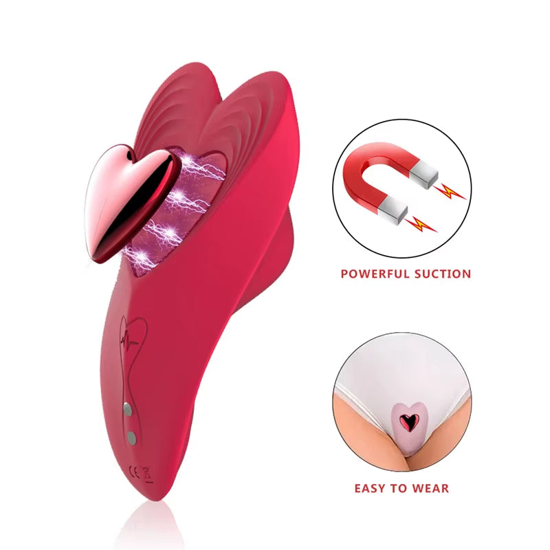 Heart Shape Wireless Vibrating Panties Control Egg with App and Remote Wearable Adult Sex Toy Smart Panty Vibrator