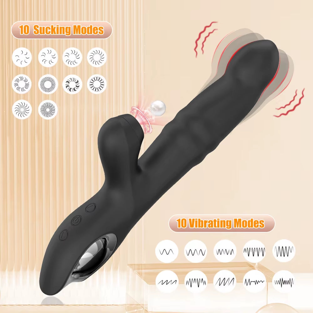 Seksfun 2 in 1 Wand G Spot Massager Masturbator Clitoral Stimulator Vibrator Adult Sex Toys for Men Adult Women Couples