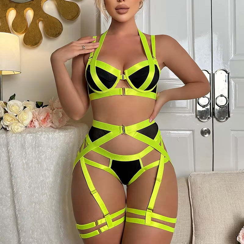 Wholesale Sexy Lingerie plus Size 2Pcs Lingerie Set Sheer Lace Underwear Sexy Lingerie for Women