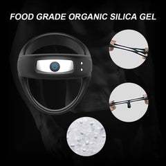 USB Rechargeable Male Silicone Delay Ring Triple Cross Locking Sperm Cock Ring with Soft Feature Newly Designed