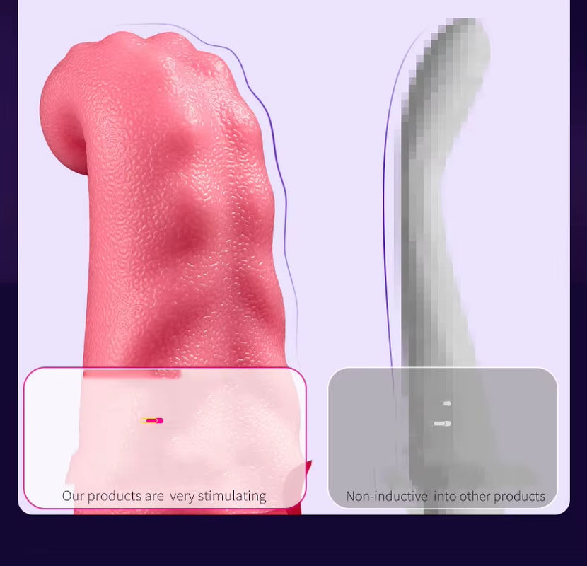 4 in 1 Tongue Thrusting Vibrators Dildo Rose Sex Toy Clitoral Stimulator G Spot Strong Swing Tongue Vibrator Women Adult Sex Toy