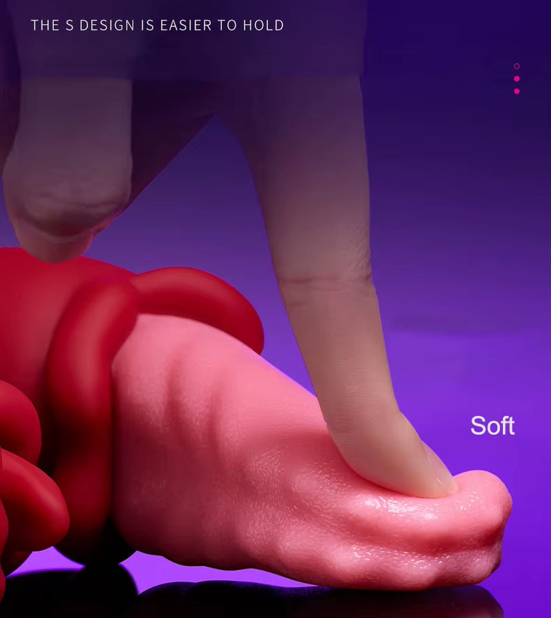 4 in 1 Tongue Thrusting Vibrators Dildo Rose Sex Toy Clitoral Stimulator G Spot Strong Swing Tongue Vibrator Women Adult Sex Toy