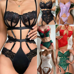 Factory Direct Sales New Style Women Sexy Erotic Lingerie Underwear See through Bodysuit Stock Bale