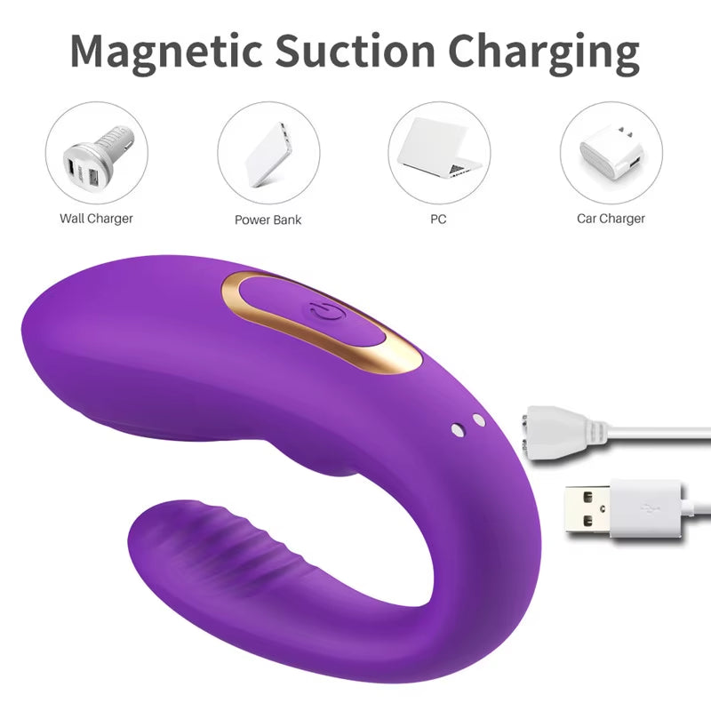 Clitoris Stimulation G Spot Vagina U Shape Sex Toys Invisible Wearable Remote Control Best Vibrator for Couple